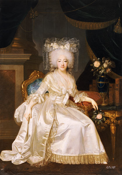 Portrait Of Louise Marie Josephine De Savoie, Comtesse De Provence, 1753 To 1810, Seated Full Length from Joseph Boze