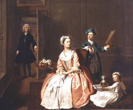 Conversation Piece, probably of the artist's family from Joseph Highmore