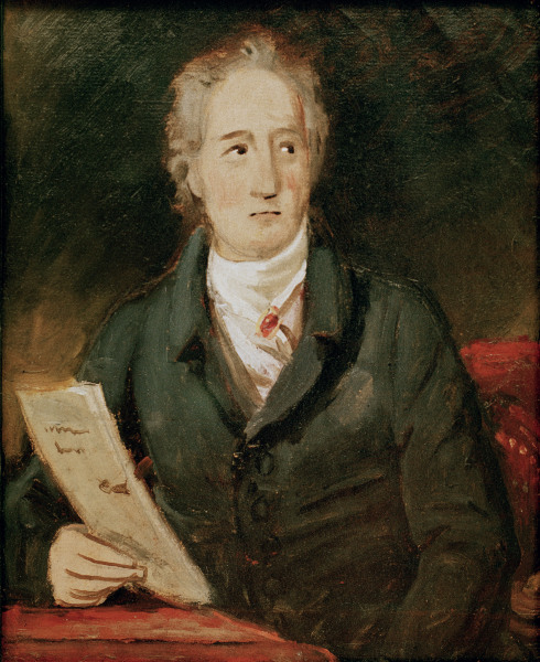 Goethe , Sketch by J.Stieler from Joseph Karl Stieler