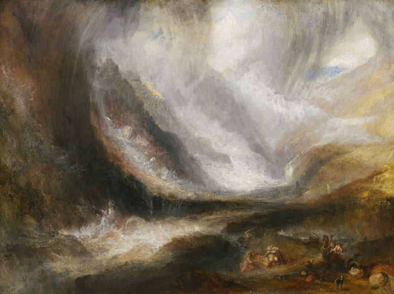 Snowstorm. Avalanche and inundation from William Turner