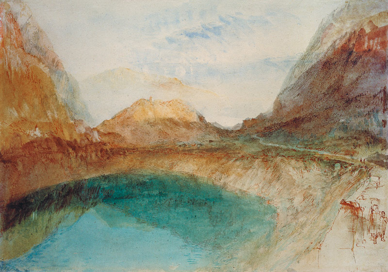 W.Turner, Lake in the Swiss Alps/Waterc. from William Turner