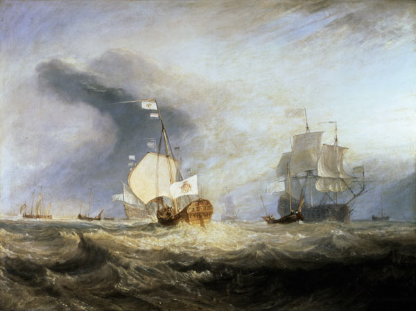 Admiral von Trump's Barge at the Entrance of the Texel in 1645 from William Turner