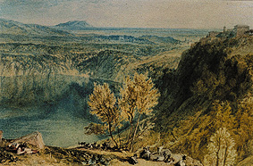 The Nemi lake from William Turner