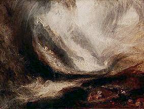 Snowstorm in the Aosta valley from William Turner