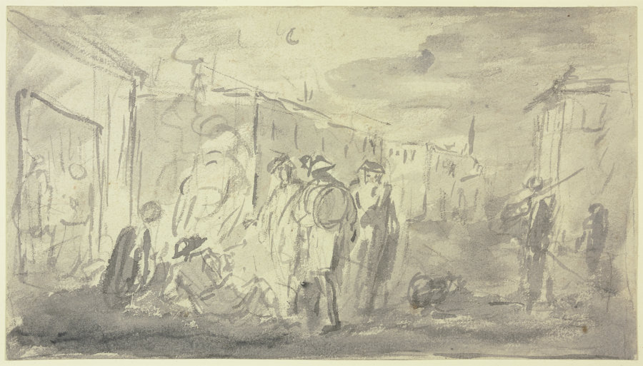 Soldaten um ein Lagerfeuer from Joseph Parrocel