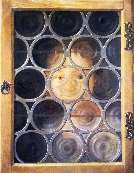 Trompe L'Oeil of a Boy's Face through a Window from Joseph Plepp