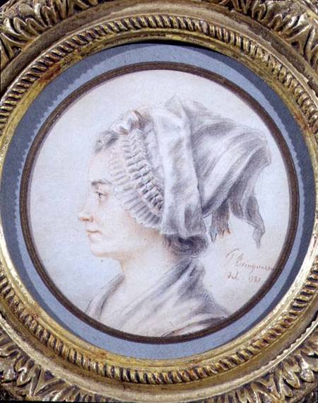 Portrait of a woman, said to be Constanze, Mozart's wife from Joseph Trinquesse