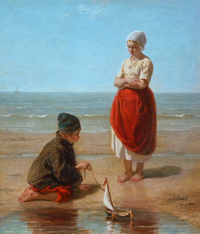 Fishermen’s Children / Children of the Sea from Jozef Israels