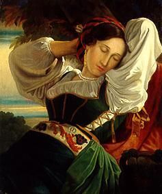 Sleeping young woman. from József Borsos