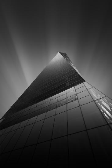 Dark glass tower