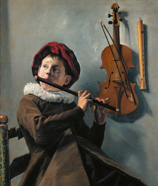 Boy Playing the Flute from Judith Leyster