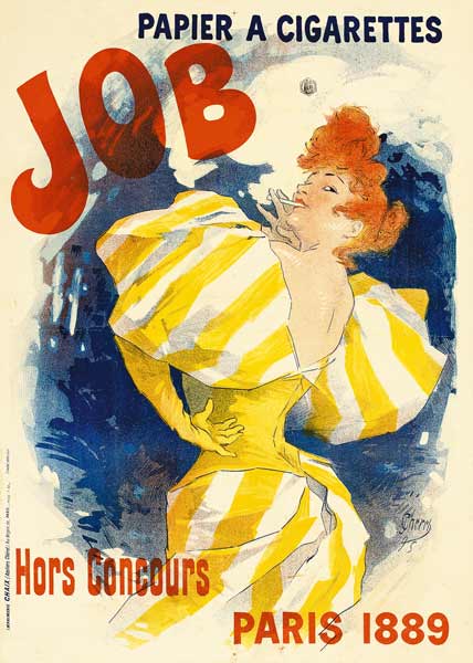 Poster for job cigarettes from Jules Chéret