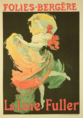 Reproduction of a Poster Advertising 'Loie Fuller' at the Folies-Bergere