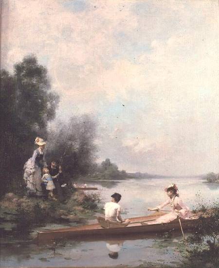 Boating on the River from Jules Frederic Ballavoine
