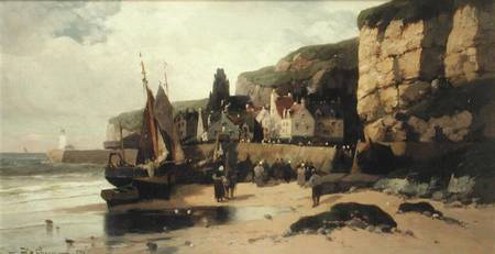 Fishing Village, Normandy from Jules G Bahieu