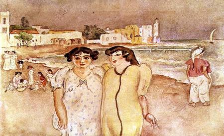A Seashore in Tunis from Jules Pascin
