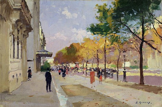 Avenue Montaigne, Paris from Jules Ernest Renoux