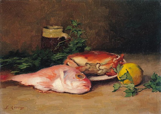 Crab and Red Mullet from Jules Ernest Renoux