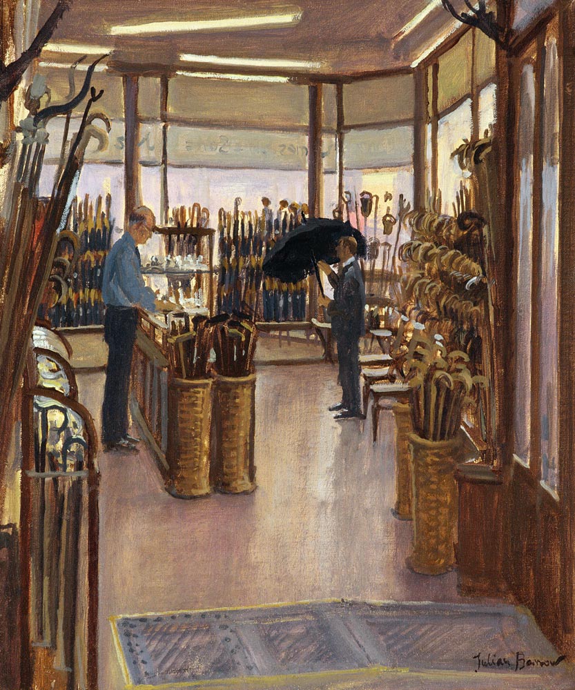 The Brolly Shop, Holborn (oil on canvas)  from Julian  Barrow