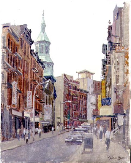 Mott Street, New York, 1997 (oil on canvas)  from Julian  Barrow