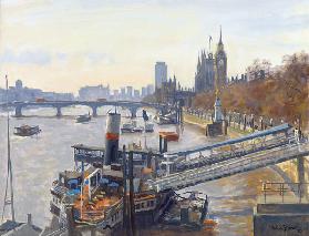 Westminster from Hungerford Bridge