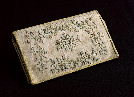 Purse (embroidered silk) from Julie (Madame Recamier) Bernard