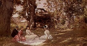 Picnic under trees from Julius Leblanc Stewart