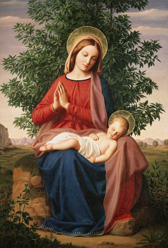 Madonna with child. from Julius Schnorr von Carolsfeld