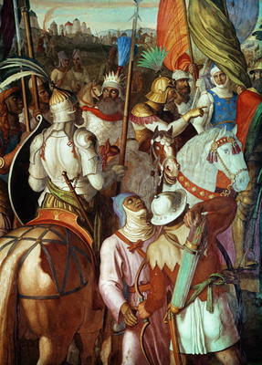 The Saracen Army outside Paris, 730-32 AD from Julius Schnorr von Carolsfeld