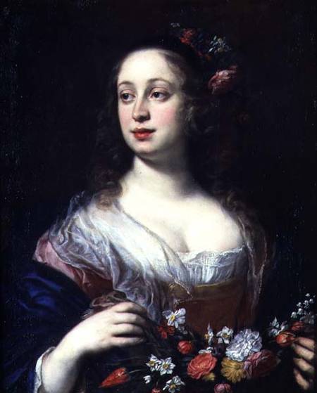 Portrait of Vittoria della Rovere dressed as Flora from Justus Susterman