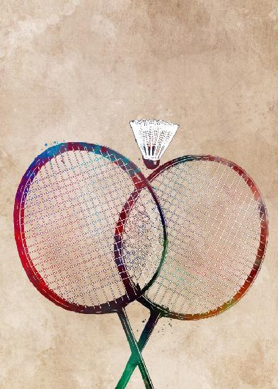 Badminton Sport Art 2