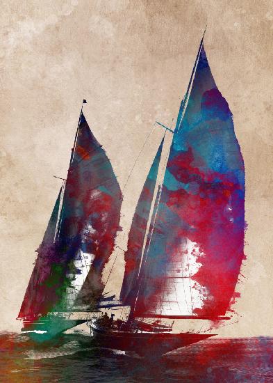Sailing sport art