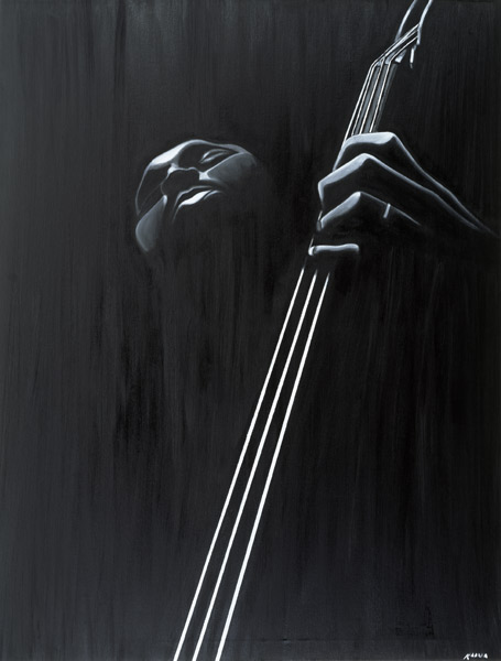 In a Groove (oil on canvas)  from Kaaria  Mucherera