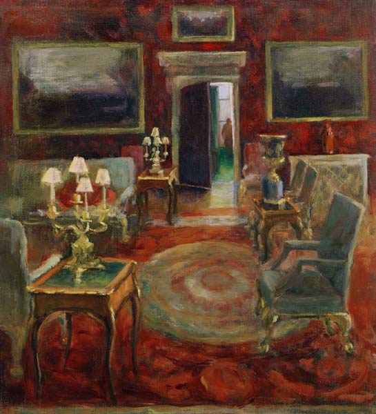 The Red Salon (oil on canvas)  from Karen  Armitage