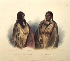 Woman of the Snake-Tribe and Woman of the Cree-Tribe, plate 33 from volume 2 of `Travels in the Inte