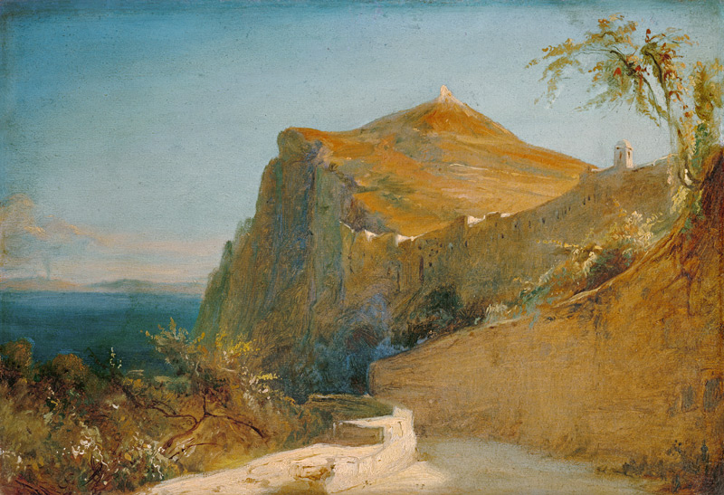 Rock of Tiberius, Capri from Carl Eduard Ferdinand Blechen