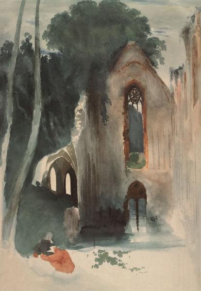 Karl Blechen, Church Ruin from Carl Eduard Ferdinand Blechen