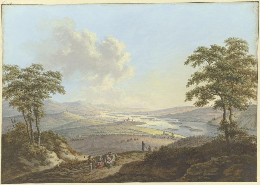 Blick auf Rheingau und Rheinebene, links der Johannisberg from Karl Franz Kraul