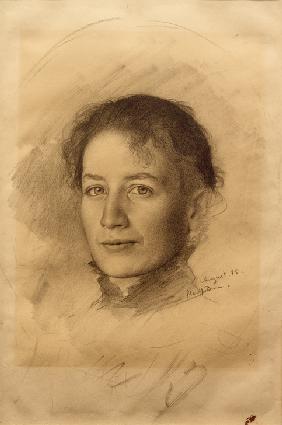 Bildnis der Schwester des Künstlers, Marie Stauffer