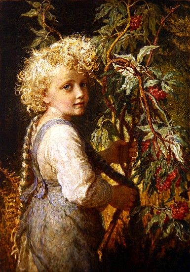 Gathering Red Berries from Karl Wilhelm Friedrich Bauerle