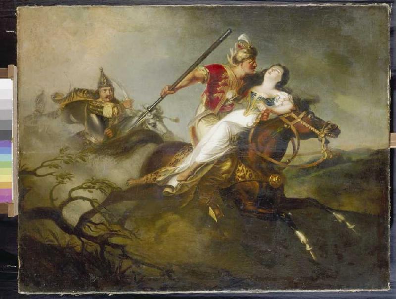 Prince Ladislaus in the battle at Cserhalom. from Károly Kisfaludy