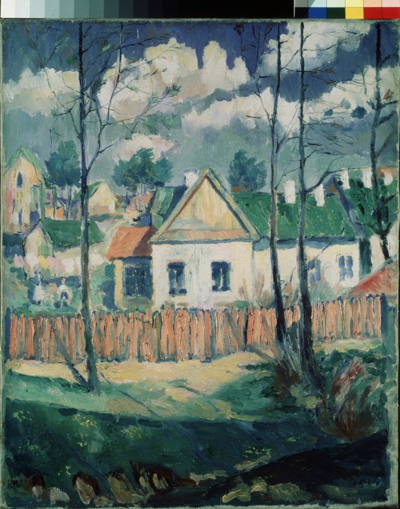 Spring. Landscape with a small house from Kazimir Severinovich Malewitsch