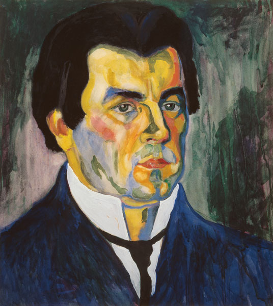 Kasimir Malevich, Self-portrait 1908 from Kazimir Severinovich Malewitsch