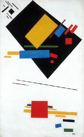 Suprematist painting (Black Trapezoid and Red Square)