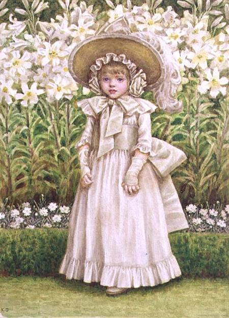Child in a White Dress from Kate Greenaway