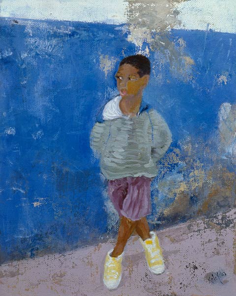 New Trainers, Havana, Cuba (oil on canvas)  from Kate  Yates