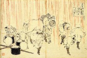 From the series "Hundred Poems by One Hundred Poets": Fujiwara no Sadanaga