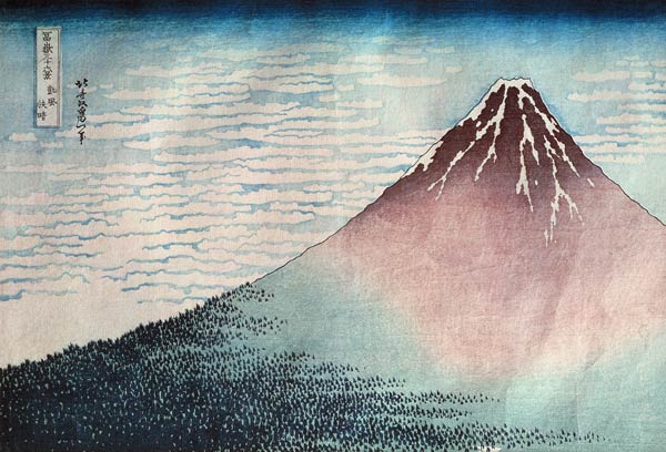 Fuji in Clear Weather'', from the series ''36 Views of Mount Fuji'' (Fugaku sanjurokkei) (see also 7 from Katsushika Hokusai
