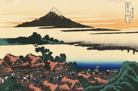 Dawn at Isawa in the Kai province (from a Series "36 Views of Mount Fuji")