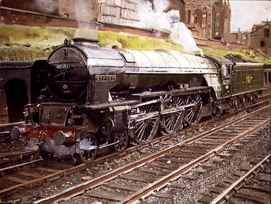 A1 Majesty, Osprey 60131 at Camden MPD, London (oil on canvas)  from Kevin 